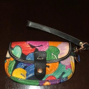 Dooney & Bourke Wonder Duck Multicolor Wristlet